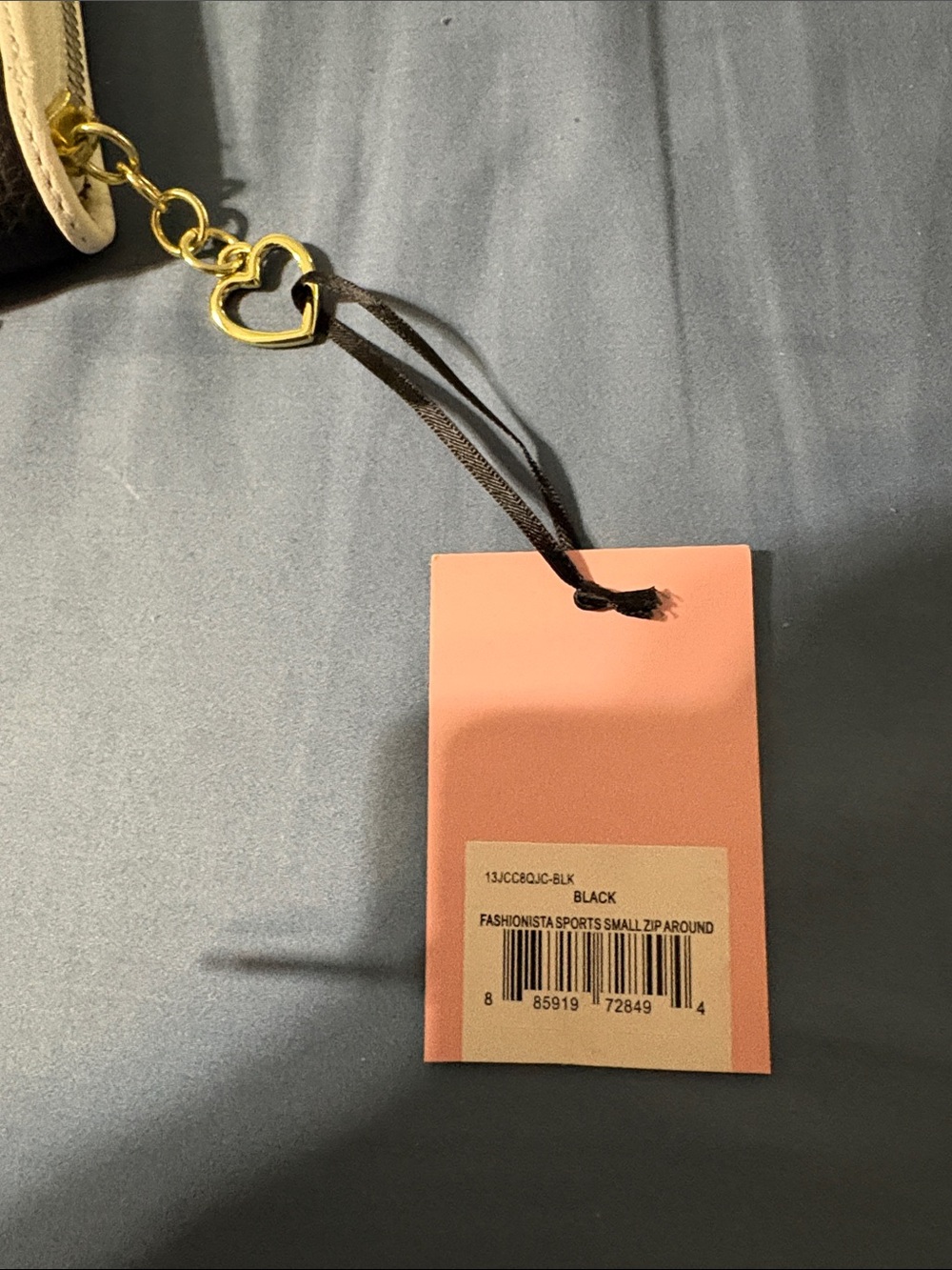 Juicy Couture Black Quilted wristlet with mini black crossbody purse. Nwt. - Picture 8 of 15